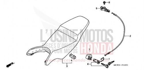 SIEGE VFR800A5 de 2005